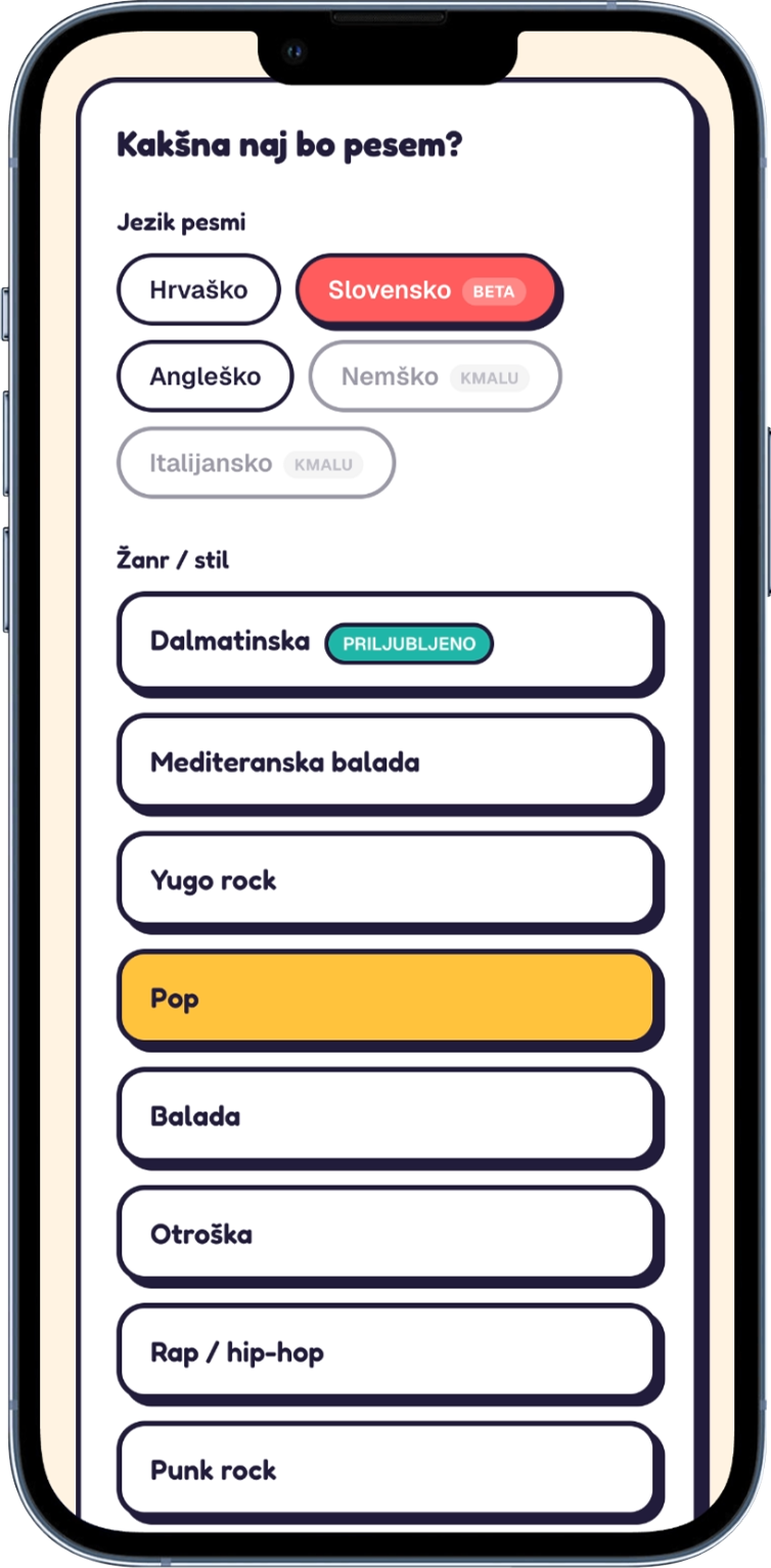 Izberi glasbo